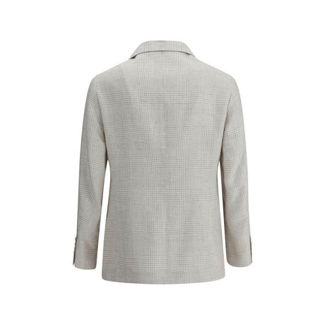 Brunello Cucinelli Single-breasted check Blazer - Hilstor