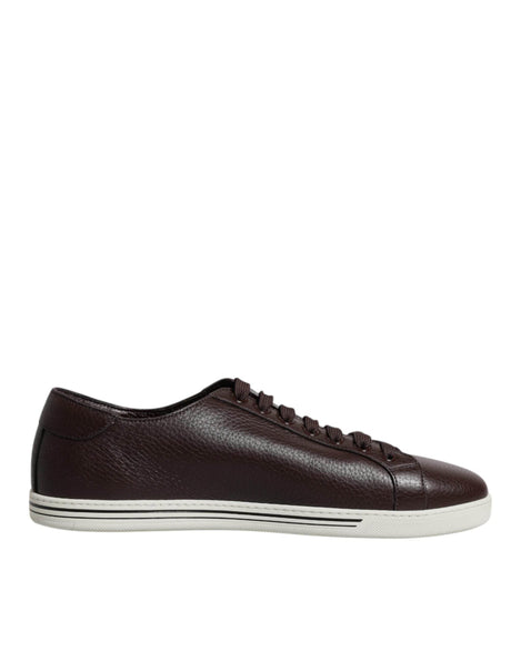 Dolce & Gabbana Brown Low Top Men Saint Tropez Sneakers Shoes - Hilstor