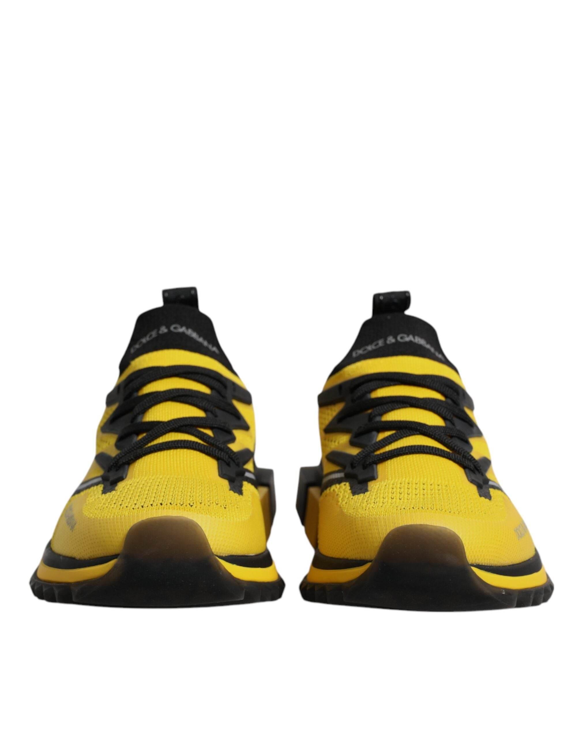 Dolce & Gabbana Yellow SORRENTO Sport Stretch Sneakers Shoes - Hilstor