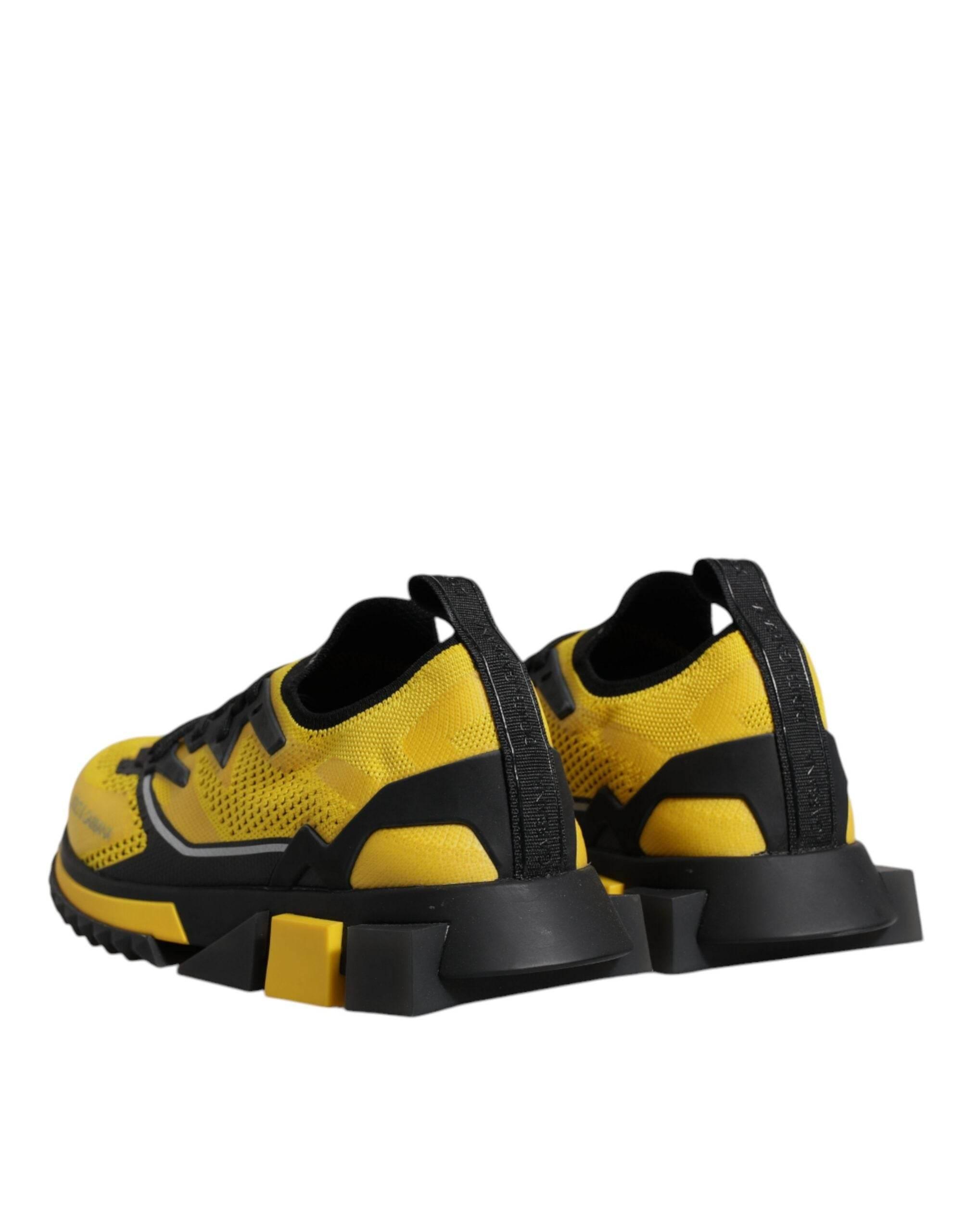 Dolce & Gabbana Yellow SORRENTO Sport Stretch Sneakers Shoes - Hilstor