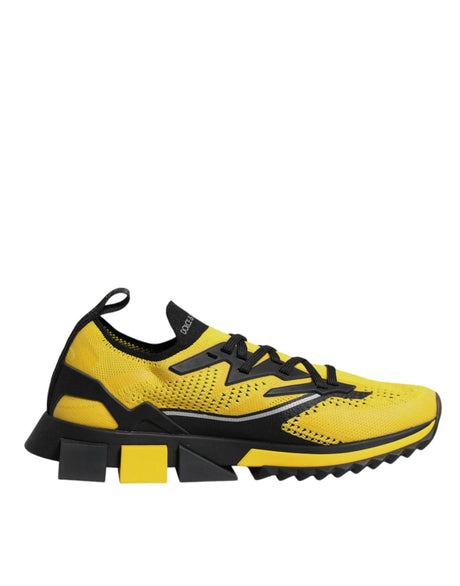 Dolce & Gabbana Yellow SORRENTO Sport Stretch Sneakers Shoes - Hilstor