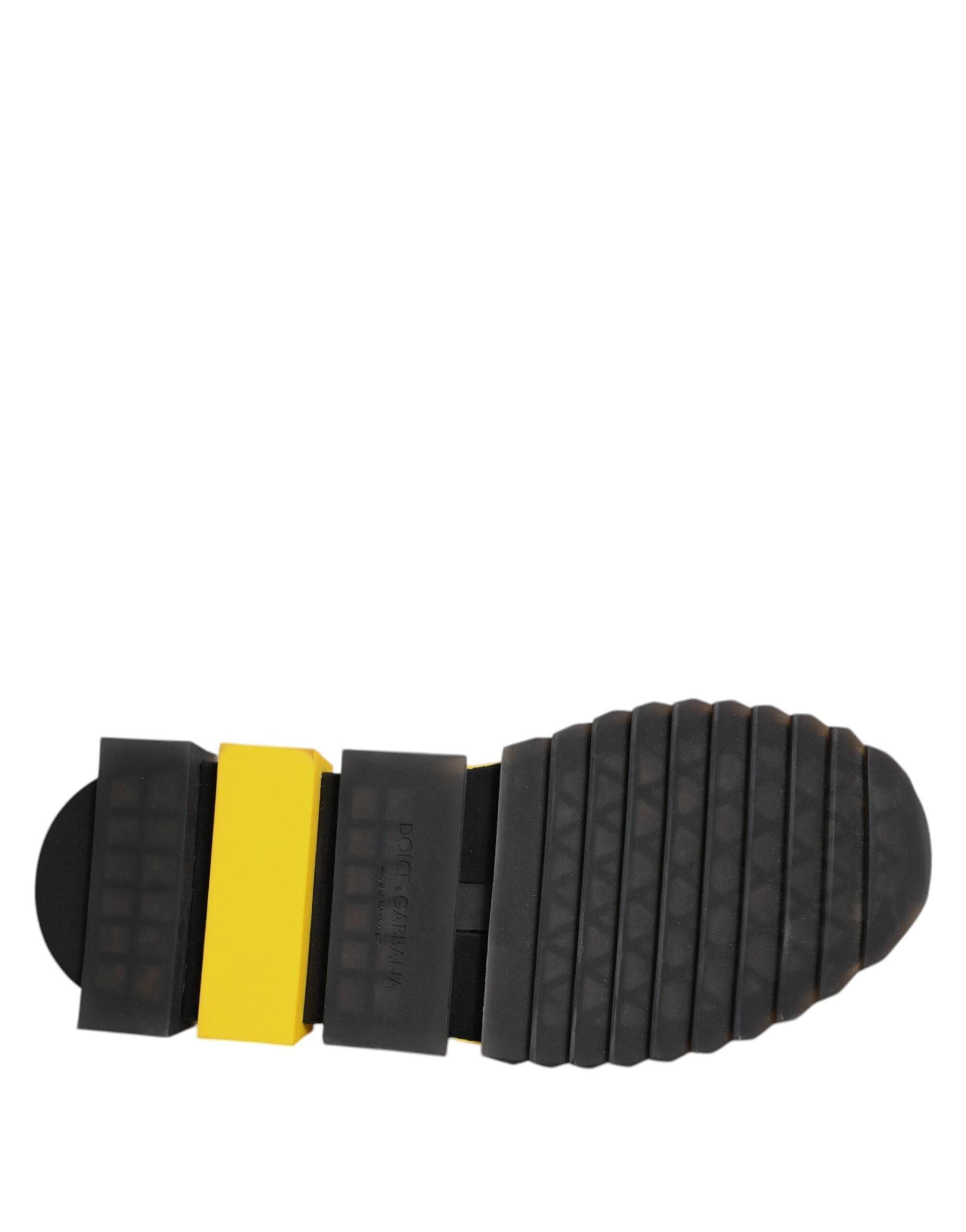 Dolce & Gabbana Yellow SORRENTO Sport Stretch Sneakers Shoes - Hilstor
