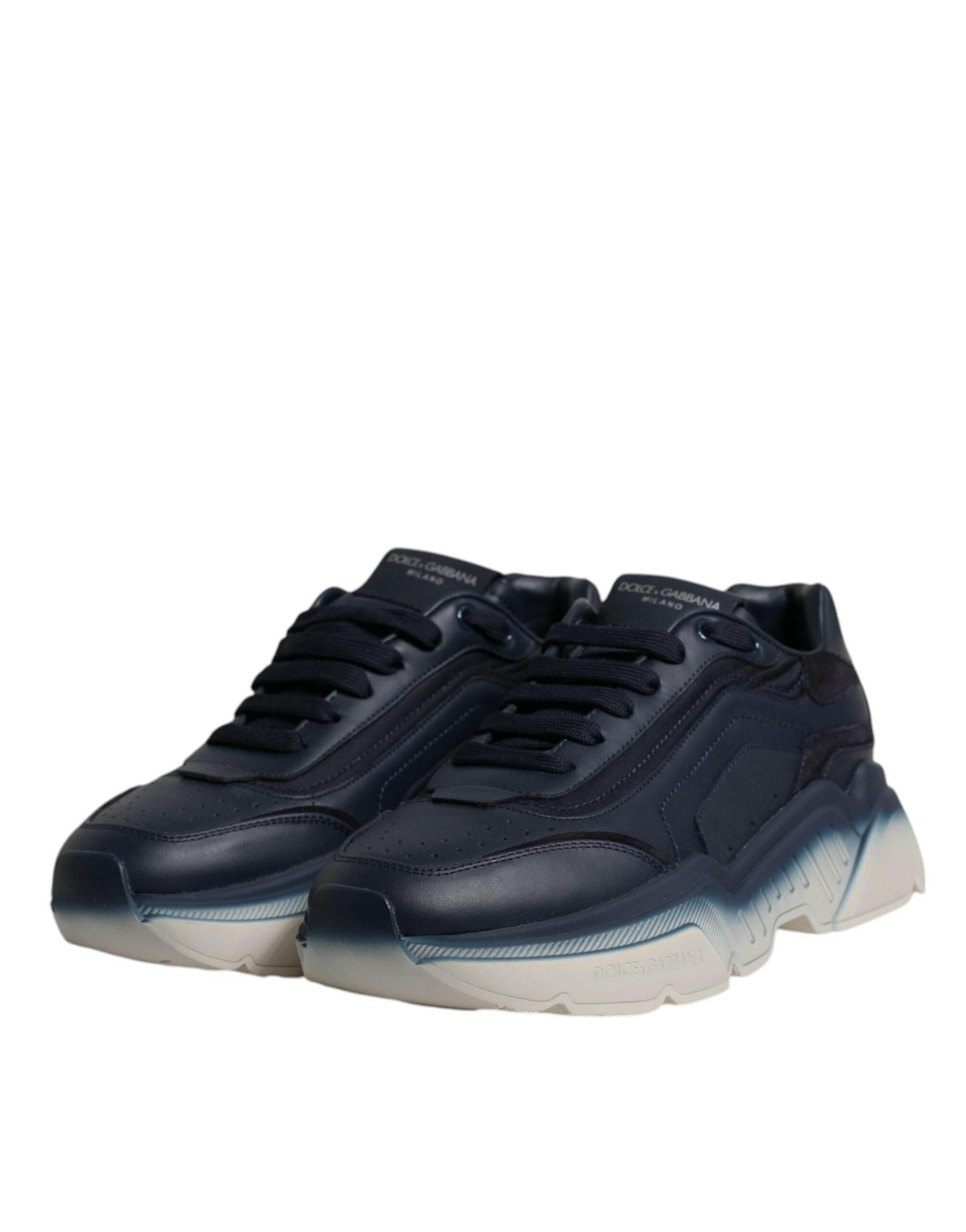 Dolce & Gabbana Navy Blue Daymaster Low Top Men Sneakers Shoes - Hilstor