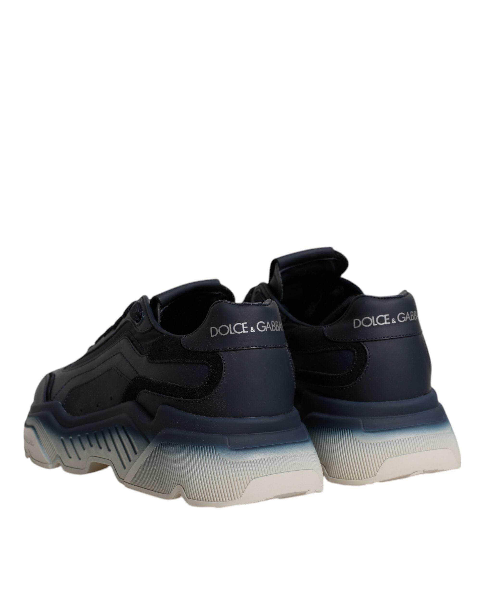 Dolce & Gabbana Navy Blue Daymaster Low Top Men Sneakers Shoes - Hilstor