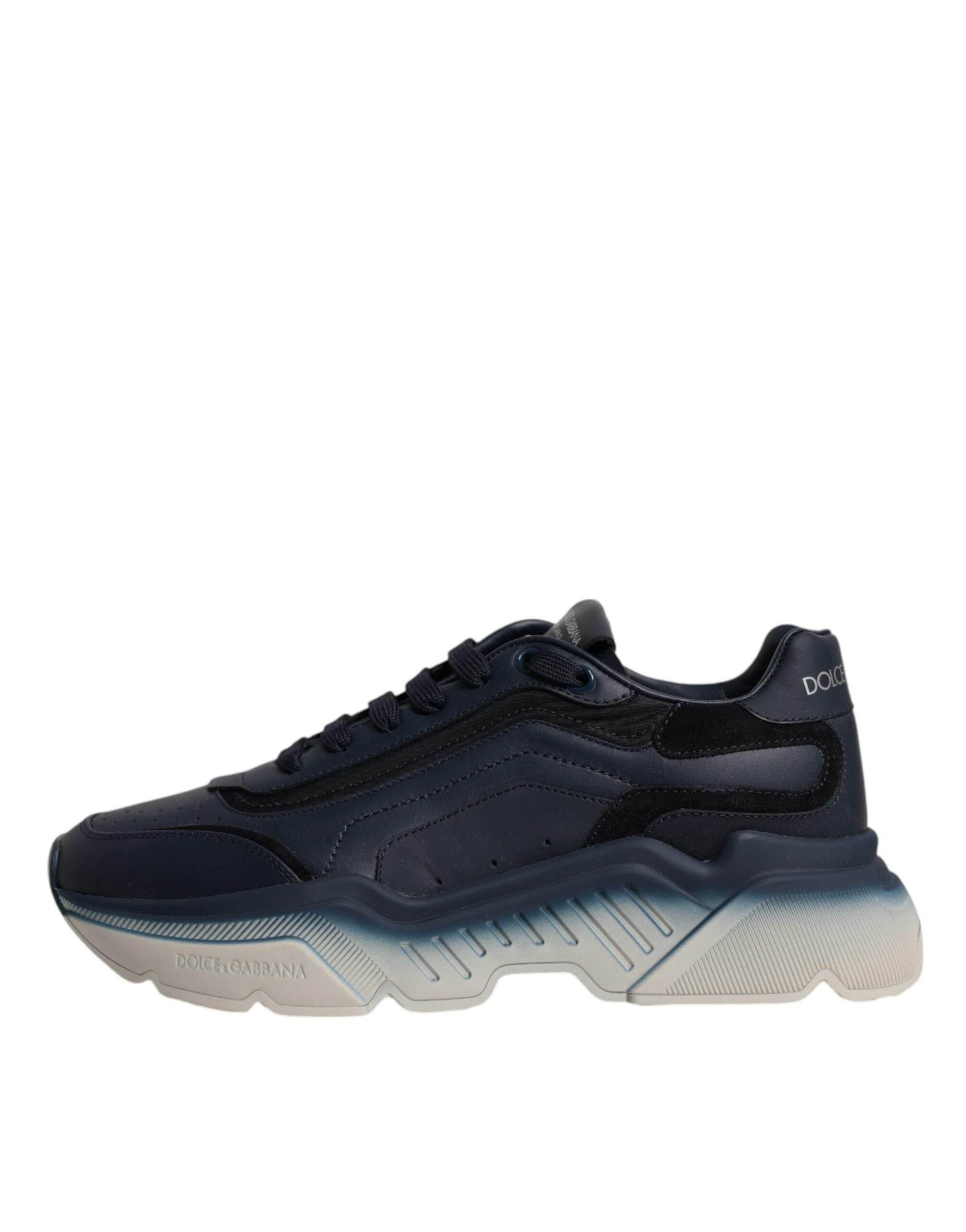 Dolce & Gabbana Navy Blue Daymaster Low Top Men Sneakers Shoes - Hilstor