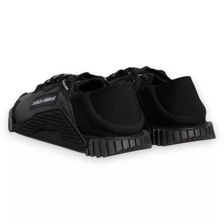 Dolce & Gabbana Black Nylon NS1 Low Top Men Sneakers Shoes - Hilstor