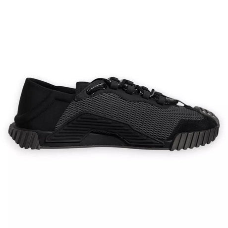 Dolce & Gabbana Black Nylon NS1 Low Top Men Sneakers Shoes - Hilstor