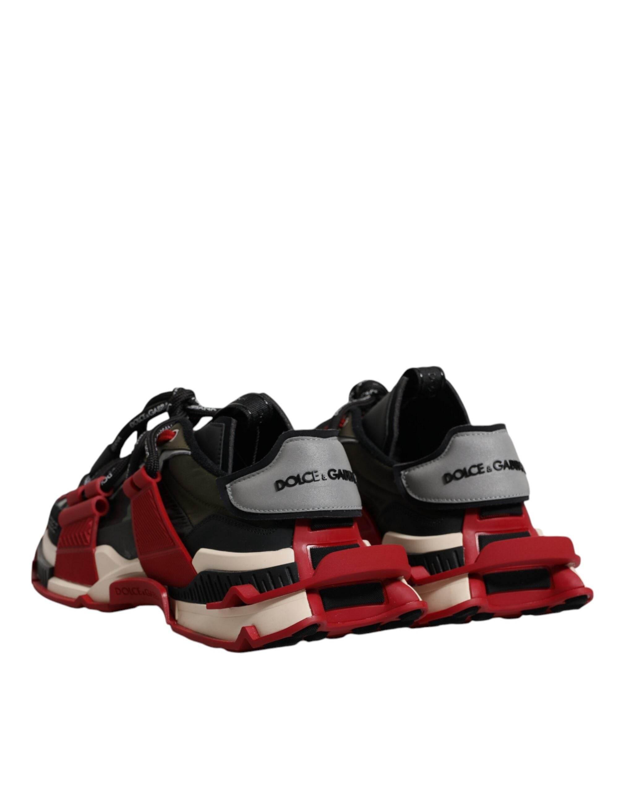 Dolce & Gabbana Multicolor Panelled Space Sneakers Shoes - Hilstor