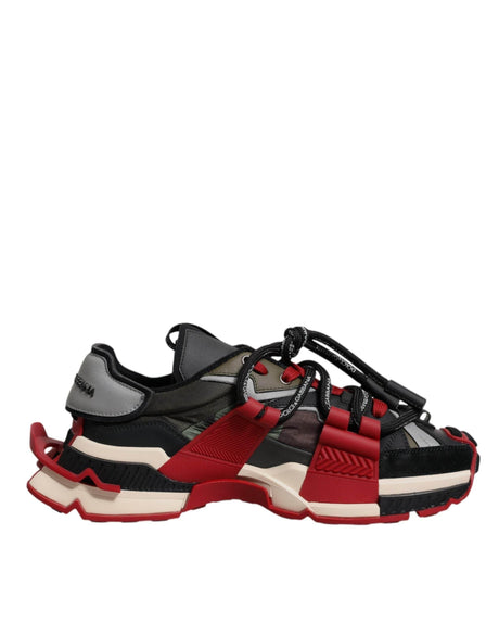 Dolce & Gabbana Multicolor Panelled Space Sneakers Shoes - Hilstor