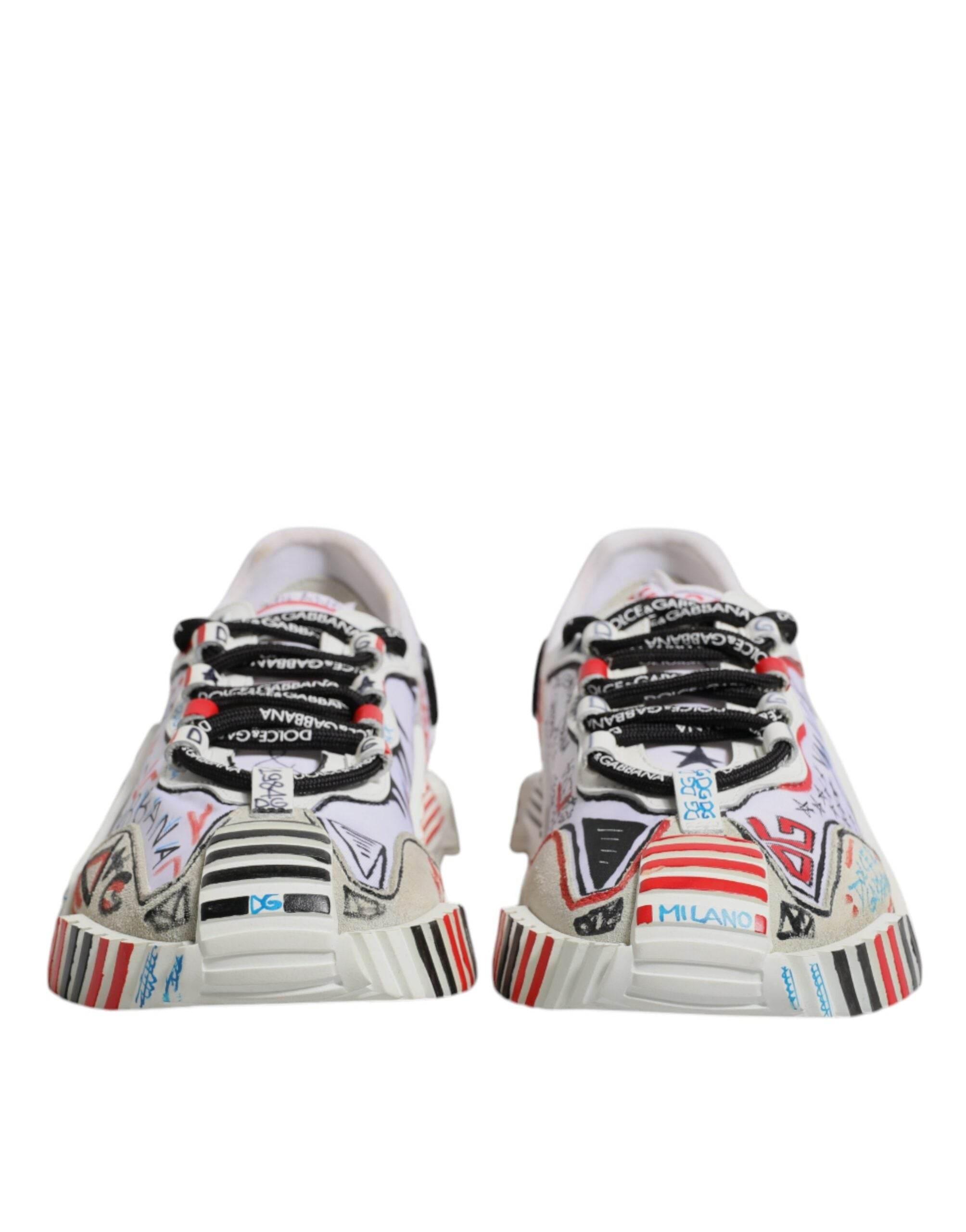 Dolce & Gabbana Multicolor Suede Fabric NS1 Sneakers Shoes - Hilstor