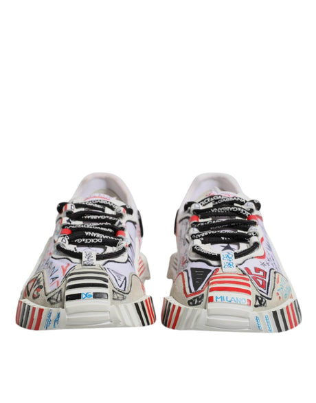 Dolce & Gabbana Multicolor Suede Fabric NS1 Sneakers Shoes - Hilstor