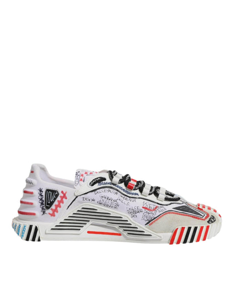 Dolce & Gabbana Multicolor Suede Fabric NS1 Sneakers Shoes - Hilstor