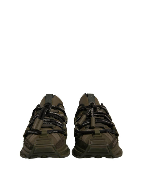 Dolce & Gabbana Military Green Space Low Top Sneakers Shoes - Hilstor
