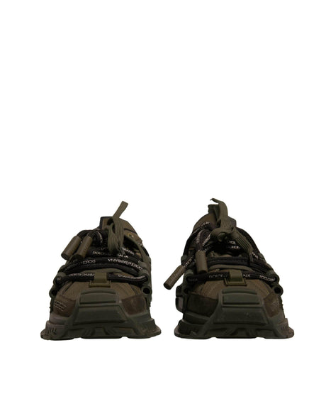 Dolce & Gabbana Military Green Space Low Top Sneakers Shoes - Hilstor