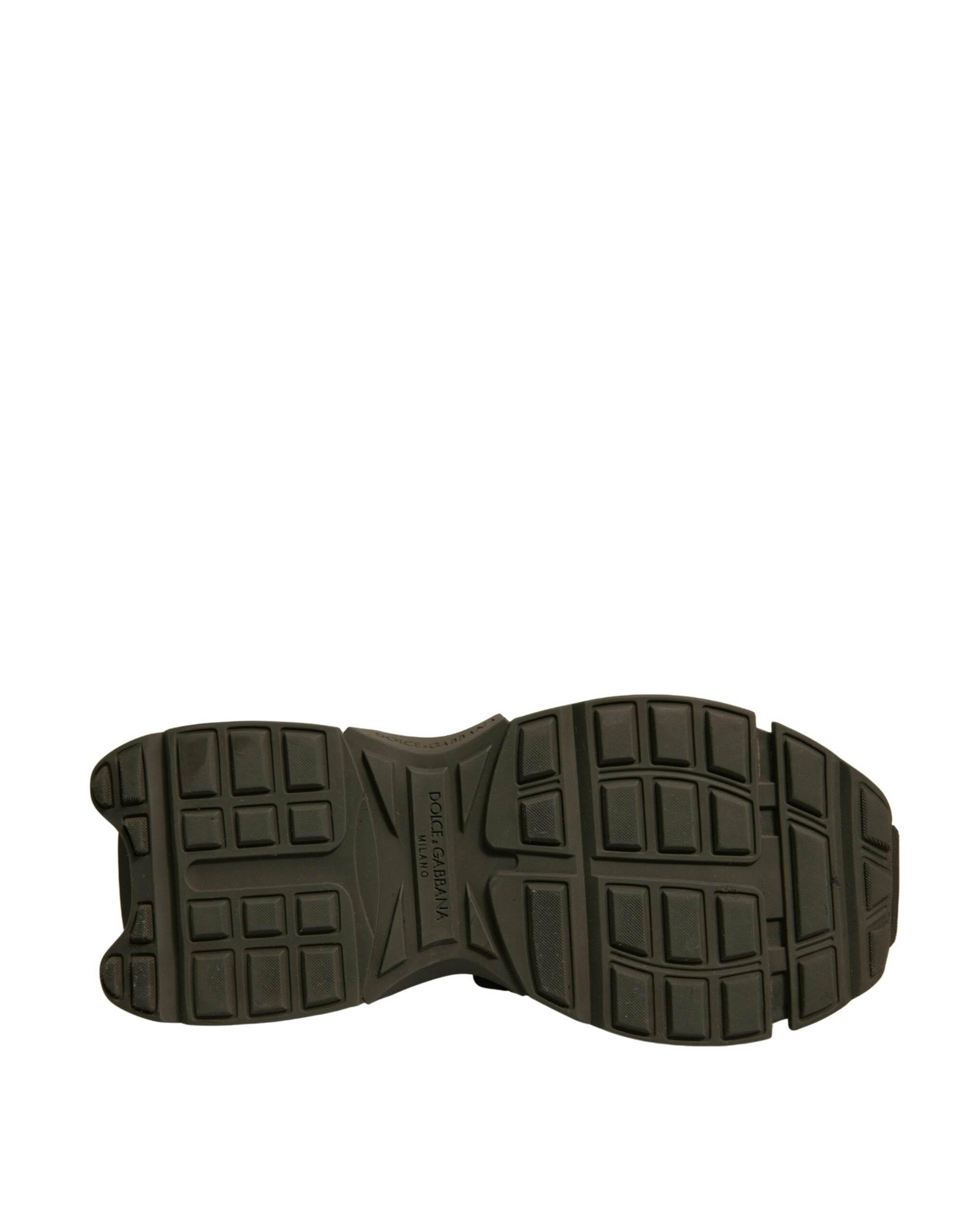 Dolce & Gabbana Military Green Space Low Top Sneakers Shoes - Hilstor