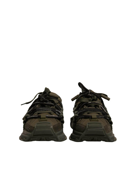 Dolce & Gabbana Military Green Space Low Top Sneakers Shoes - Hilstor