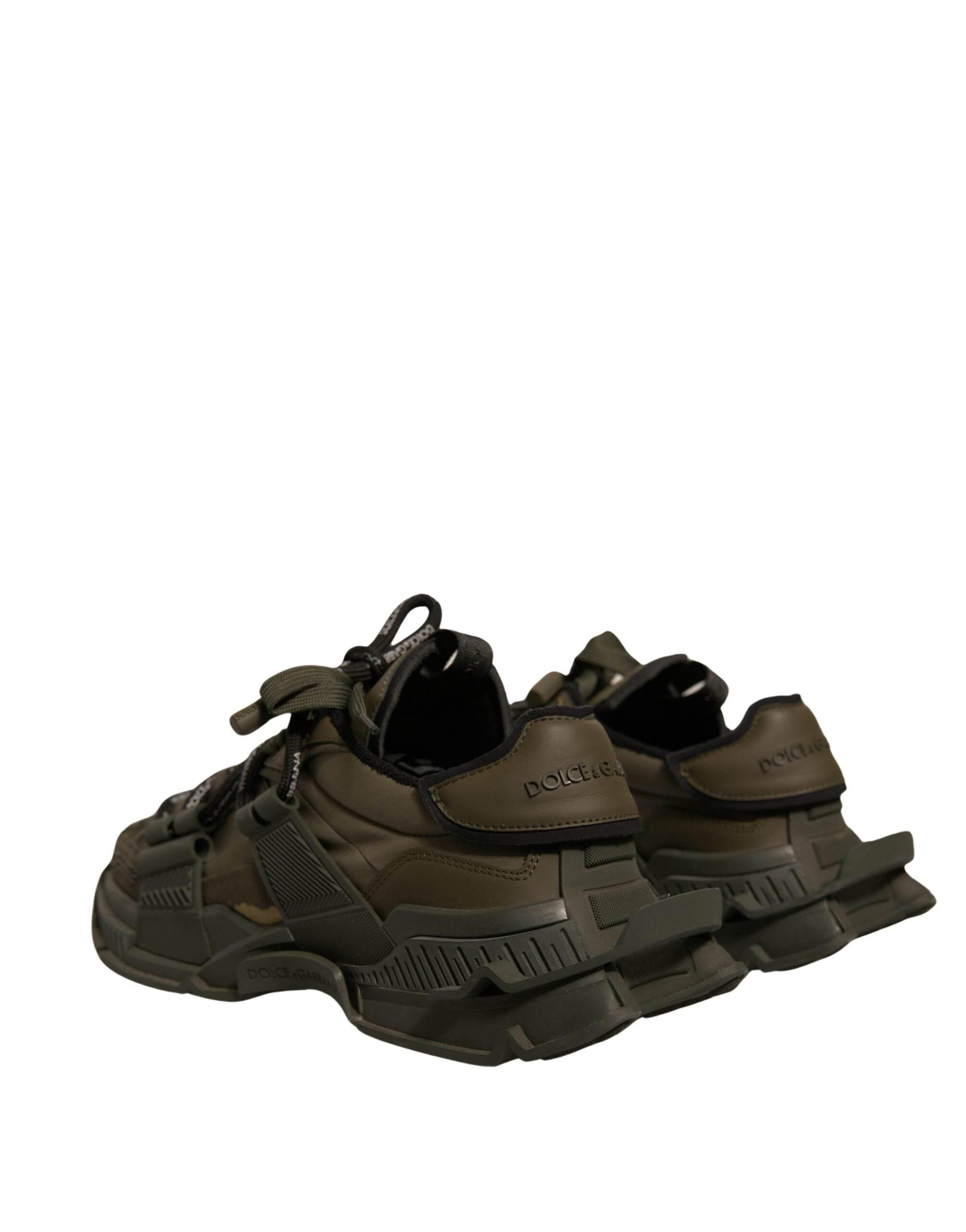 Dolce & Gabbana Military Green Space Low Top Sneakers Shoes - Hilstor