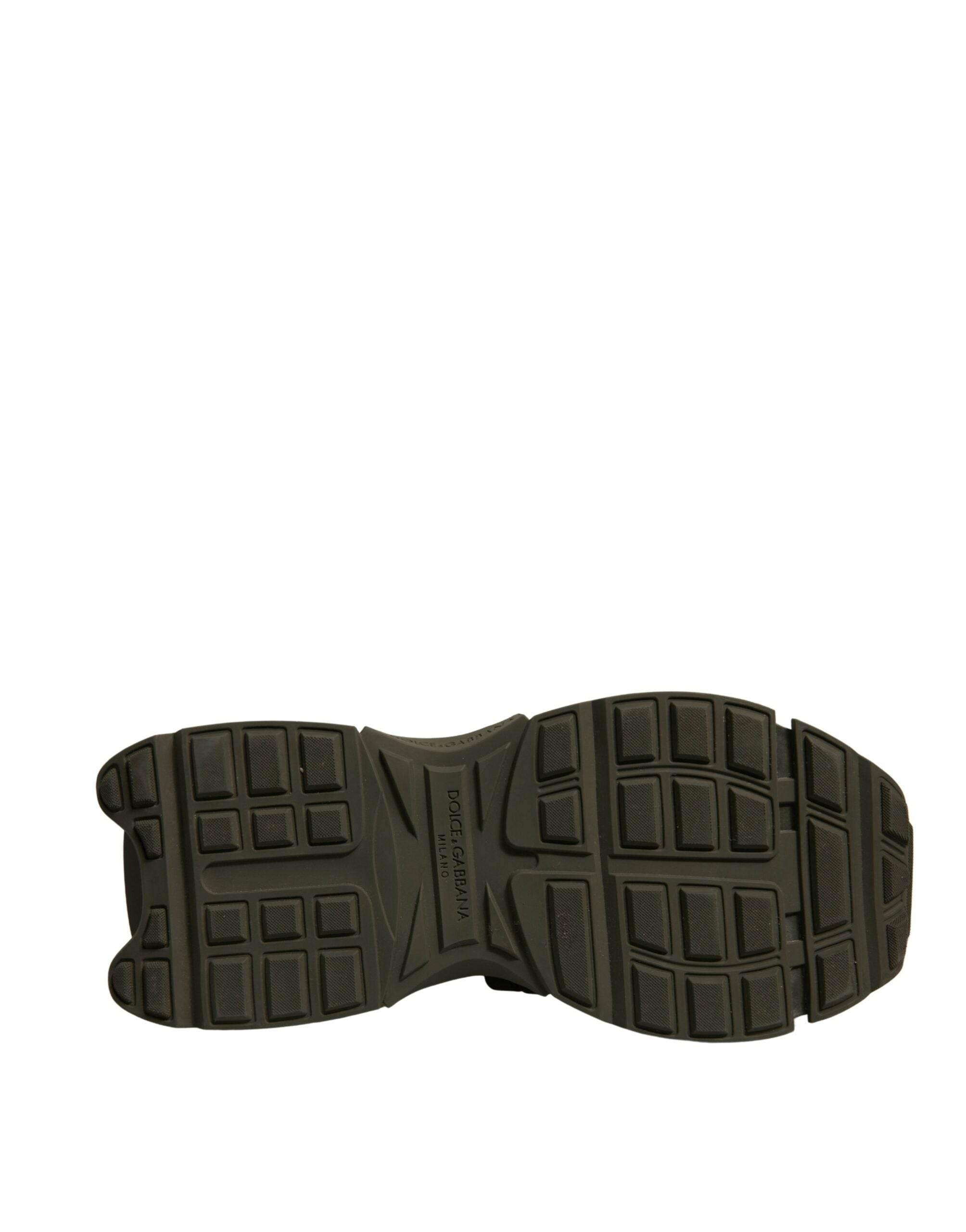 Dolce & Gabbana Military Green Space Low Top Sneakers Shoes - Hilstor
