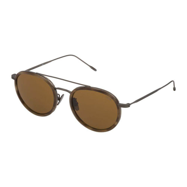 Lozza Brown Metal Sunglasses - Hilstor