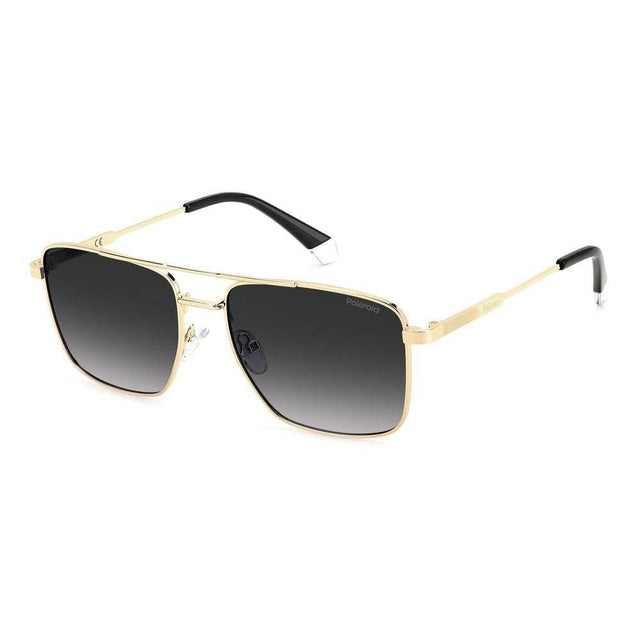 Polaroid Gold Metal Sunglasses - Hilstor