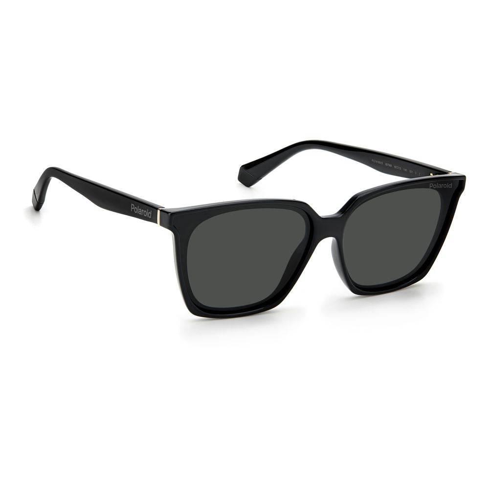 Polaroid Black Plastic Sunglasses - Hilstor