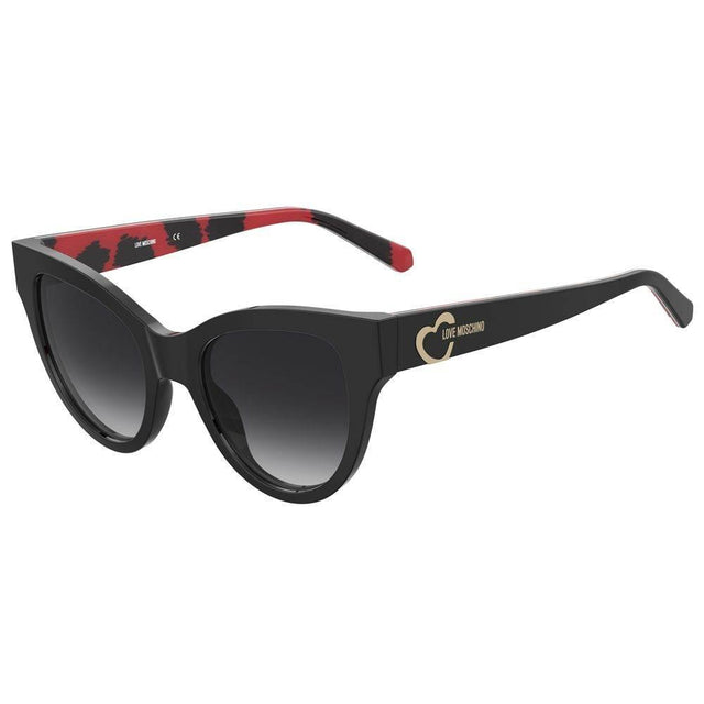 Love Moschino Black Acetate Sunglasses - Hilstor