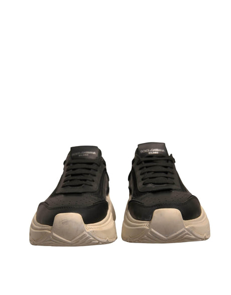 Dolce & Gabbana Black White Daymaster Low Top Sneakers Shoes - Hilstor
