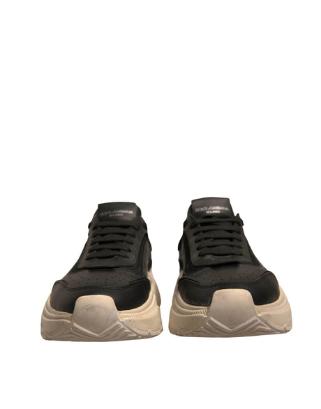 Dolce & Gabbana Black White Daymaster Low Top Sneakers Shoes - Hilstor
