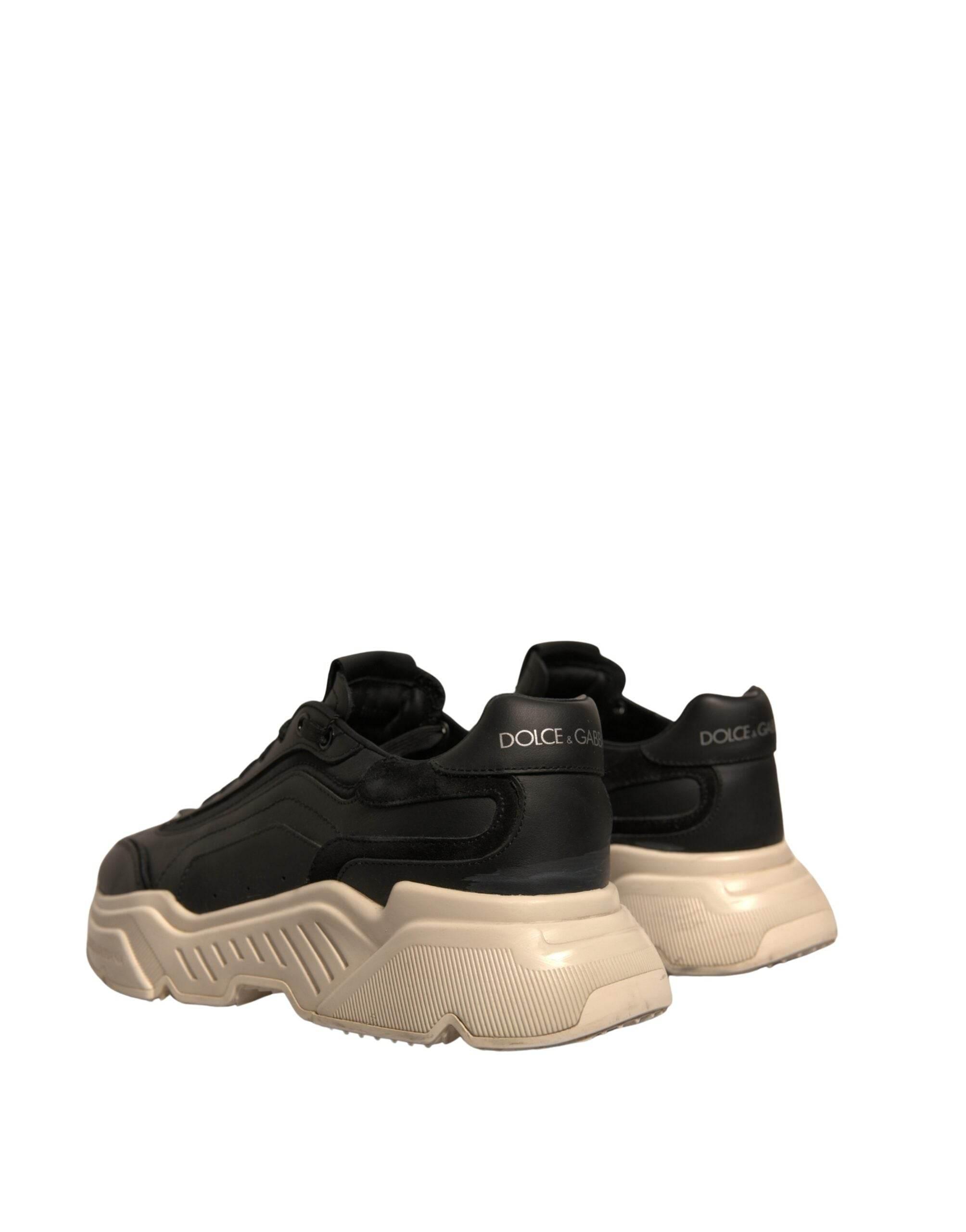Dolce & Gabbana Black White Daymaster Low Top Sneakers Shoes - Hilstor