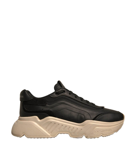 Dolce & Gabbana Black White Daymaster Low Top Sneakers Shoes - Hilstor