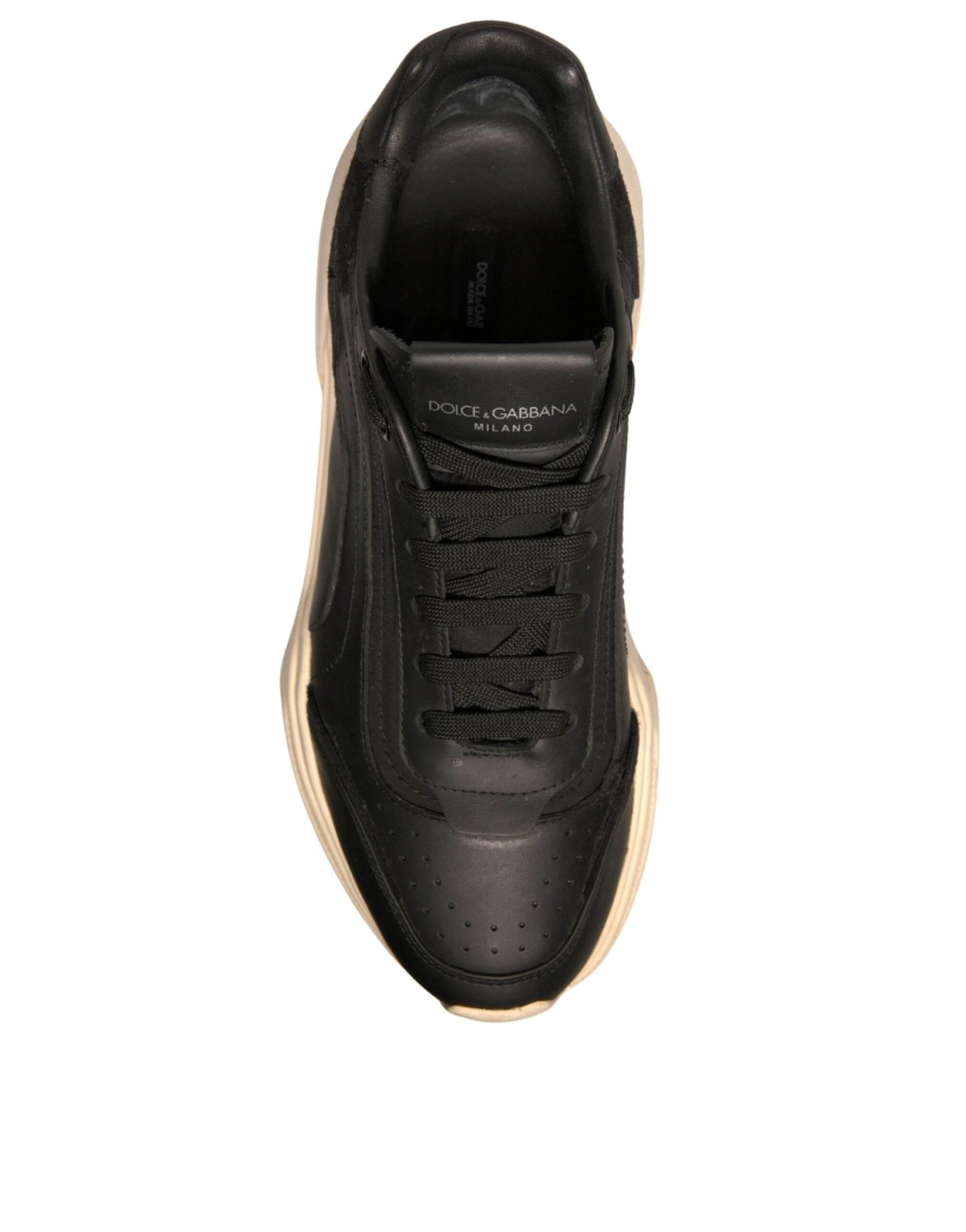 Dolce & Gabbana Black White Daymaster Low Top Sneakers Shoes - Hilstor