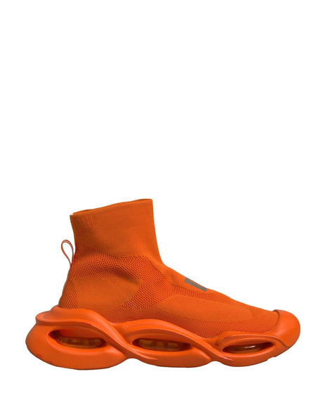 Dolce & Gabbana Orange Slip On Wave Socks Men Sneakers Shoes - Hilstor