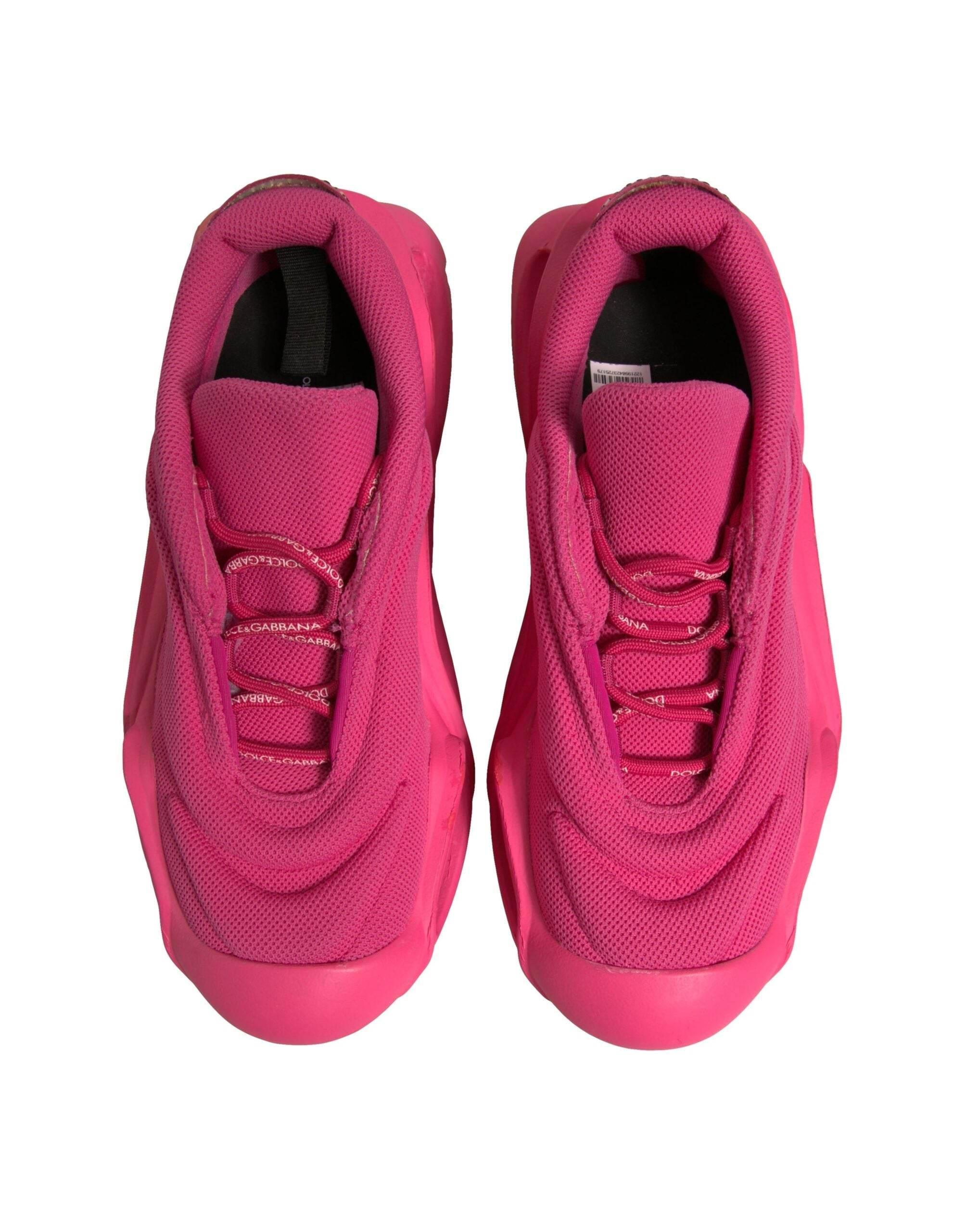 Dolce & Gabbana Pink Wave Low Top Lace Up Men Sneakers Shoes - Hilstor