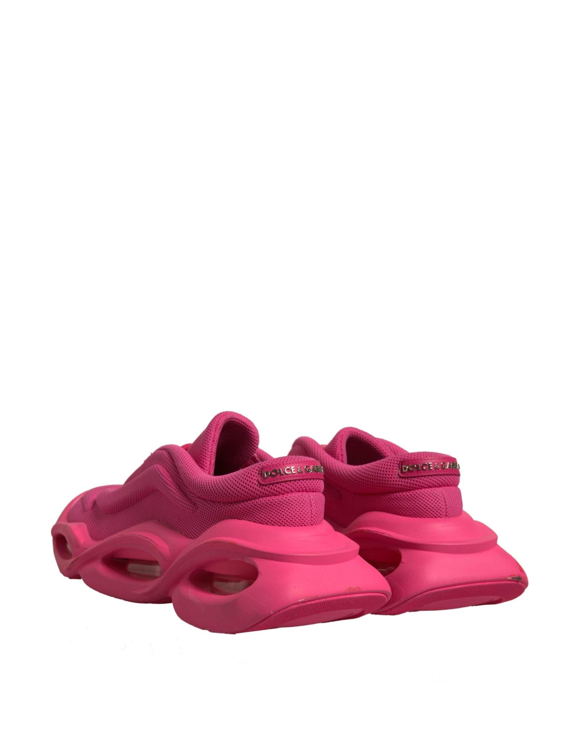 Dolce & Gabbana Pink Wave Low Top Lace Up Men Sneakers Shoes - Hilstor