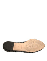 Dolce &amp; Gabbana Sølv Krystal Loafer Blonde Ballet Flats Sko