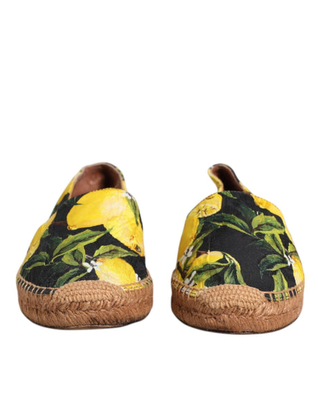 Dolce & Gabbana Multicolor Lemon Slip On Espadrilles Shoes - Hilstor