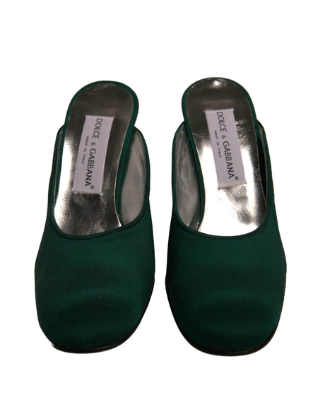 Dolce &amp; Gabbana grøn ruskind læder højhælede Pumps sko