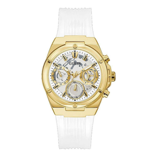 Guess White Rubber Watch - Hilstor