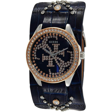 Guess Blue Leather Watch - Hilstor