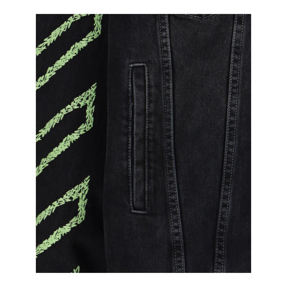 Råhvid denimjakke