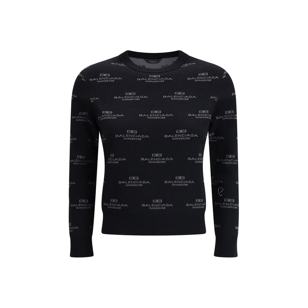 Balenciaga Sweater med all-over logo