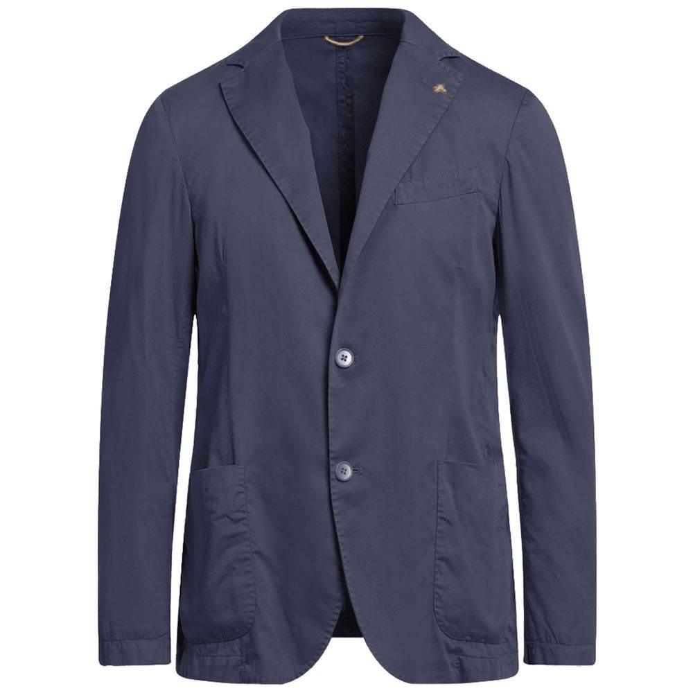 AT.P.CO Blue Cotton Blazer - Hilstor