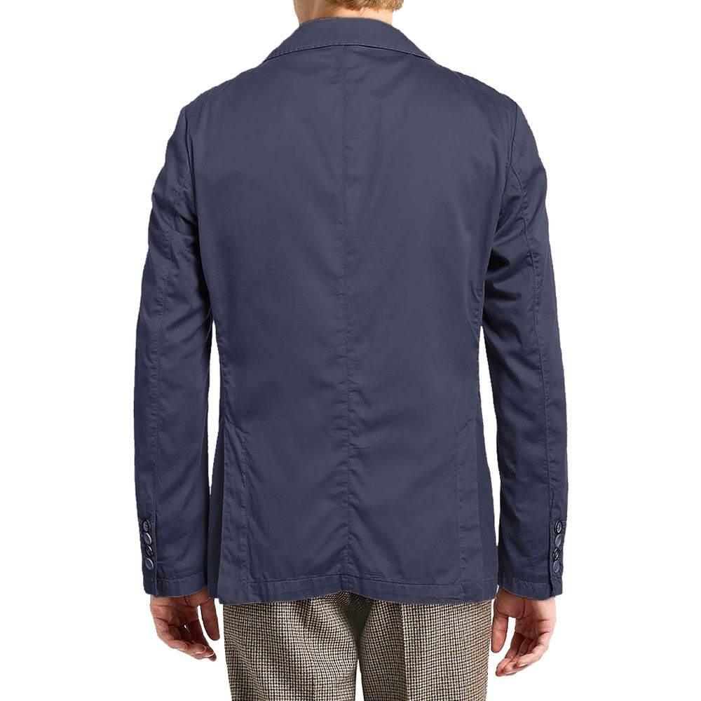 AT.P.CO Blue Cotton Blazer - Hilstor