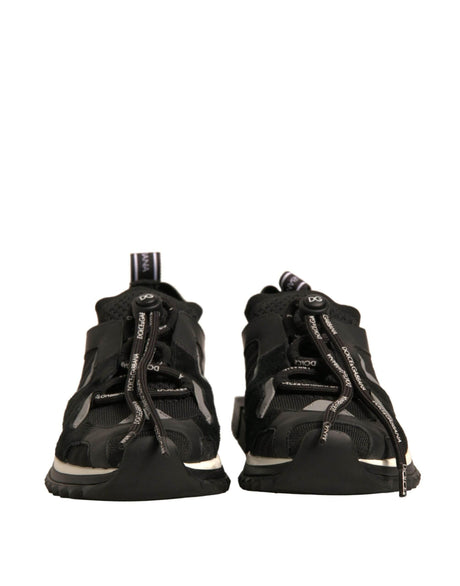 Dolce & Gabbana Black Mesh Sorrento Trekking Sneakers Shoes - Hilstor