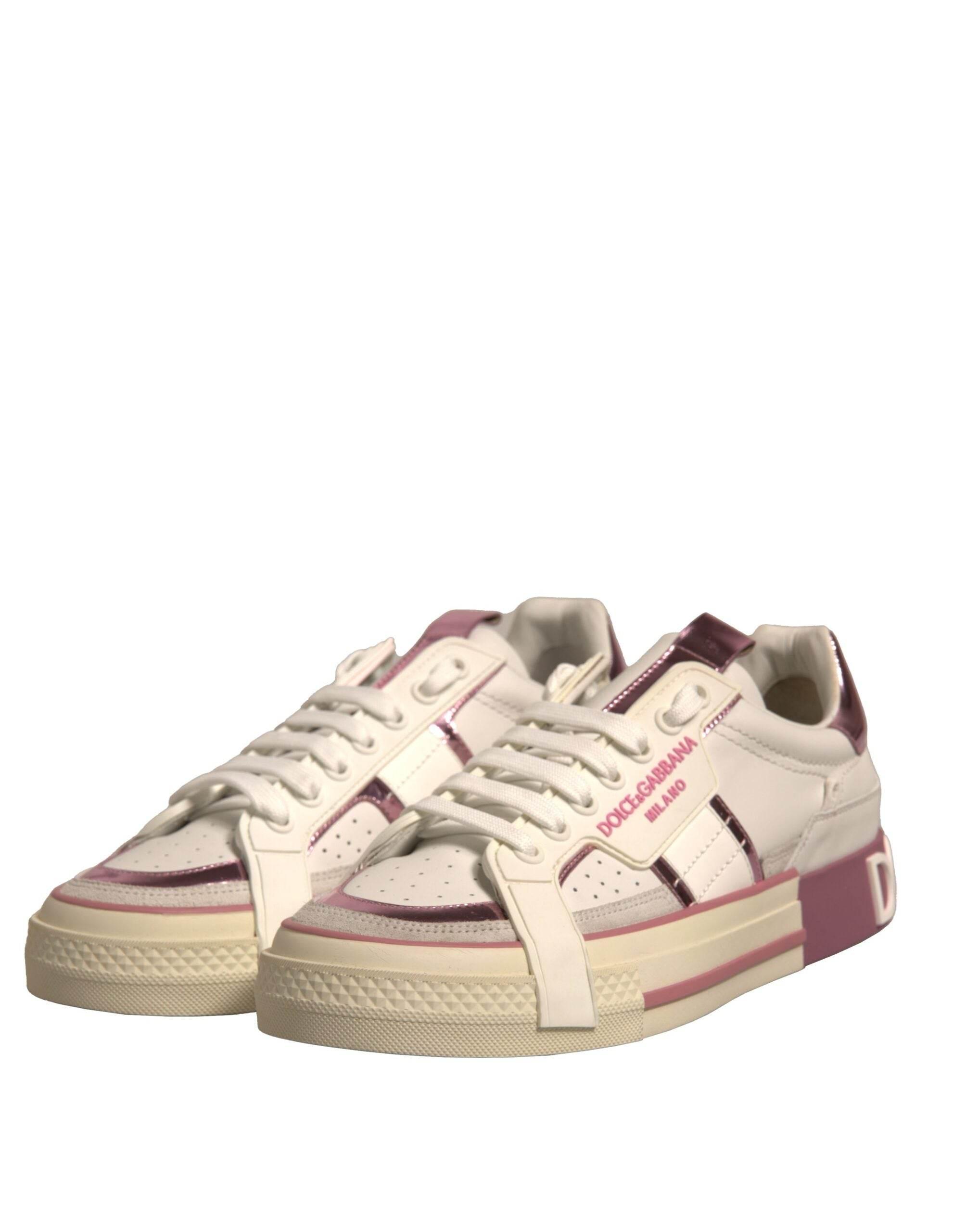 Dolce & Gabbana Multicolor Logo CUSTOM 2.Zero Sneakers Shoes - Hilstor