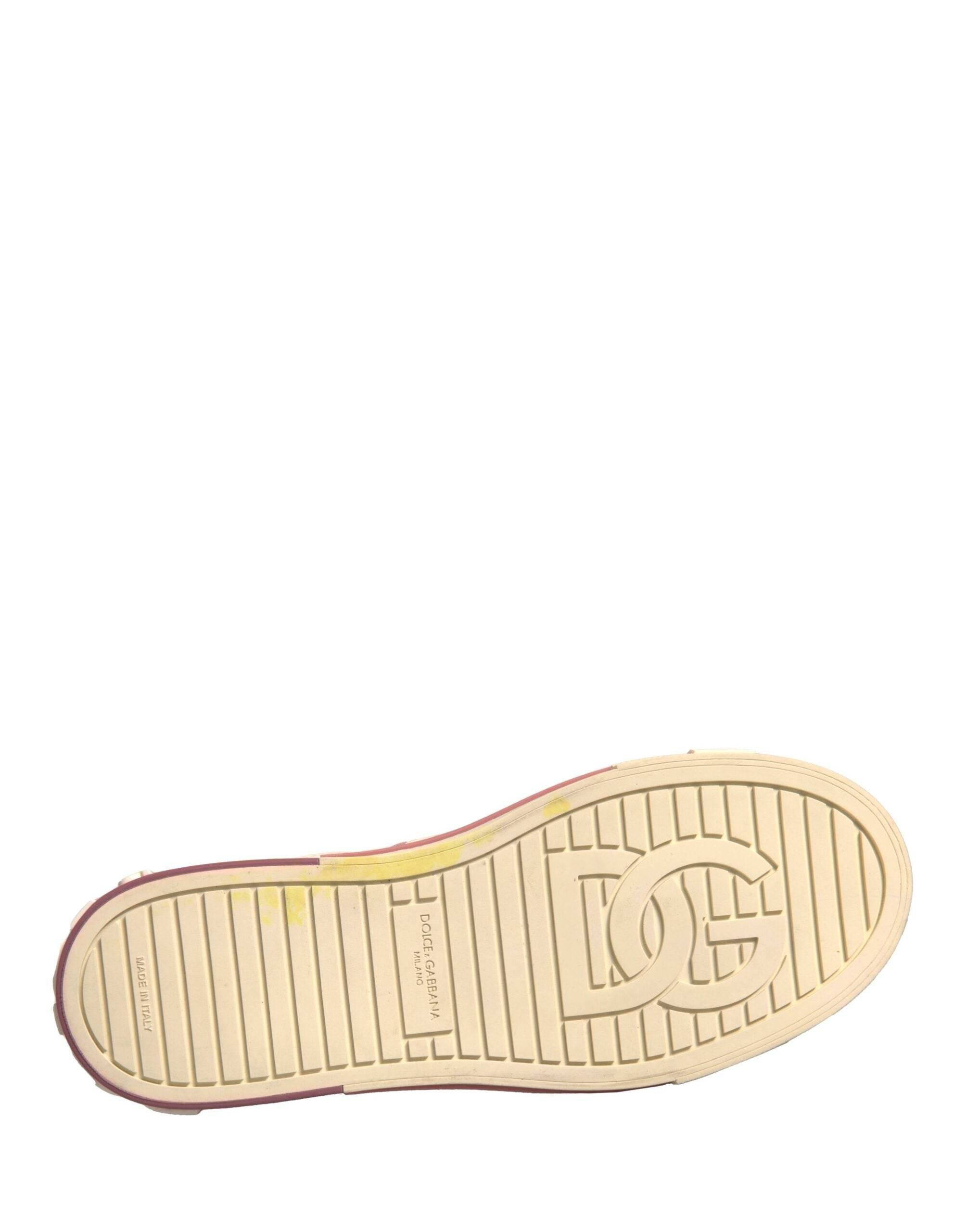 Dolce & Gabbana Multicolor Logo CUSTOM 2.Zero Sneakers Shoes - Hilstor