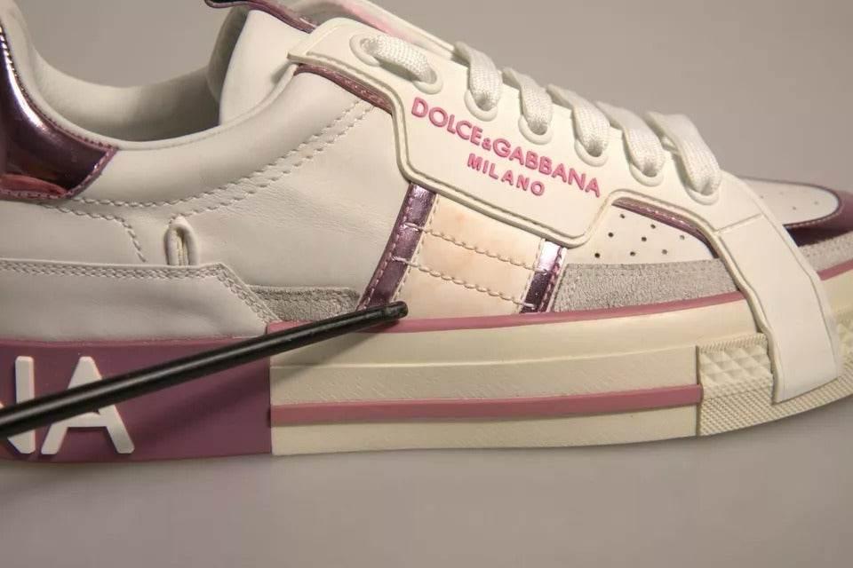 Dolce & Gabbana Multicolor Logo CUSTOM 2.Zero Sneakers Shoes - Hilstor