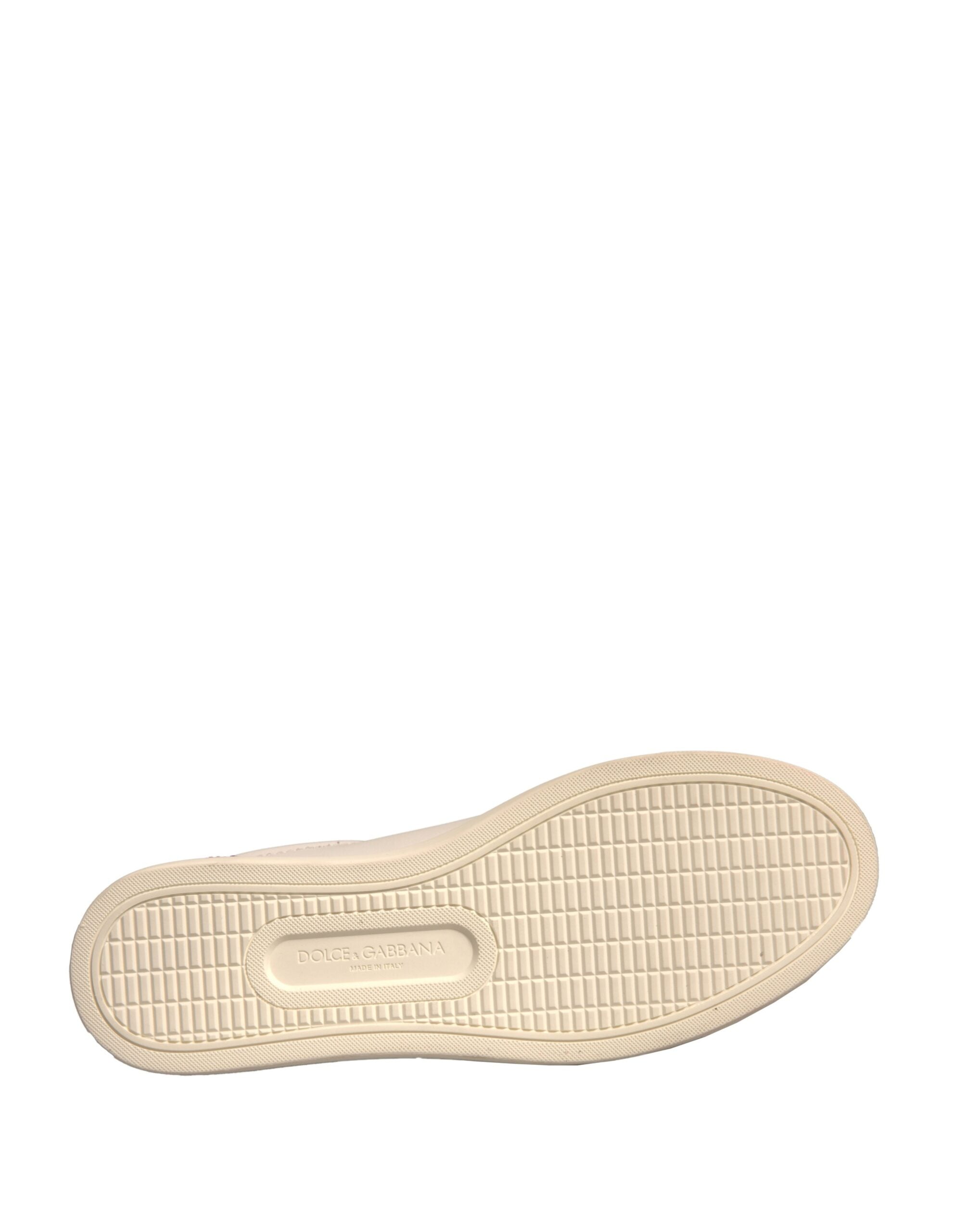 Dolce & Gabbana Hvidt ruskindssko med lave topsneakers