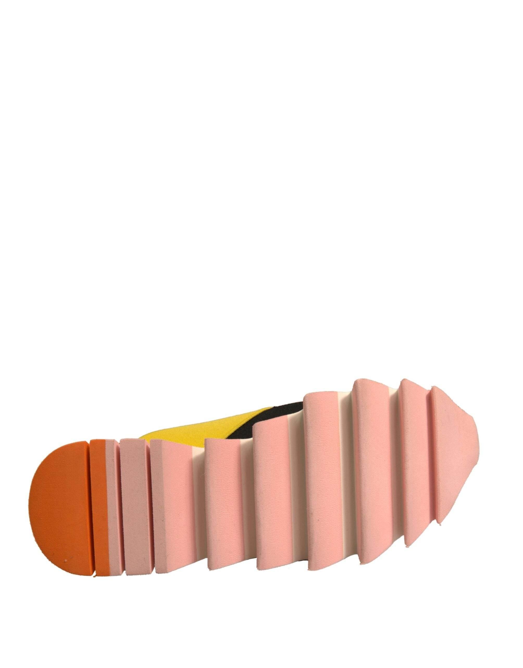 Dolce & Gabbana Multicolor Neoprene Elastic Ibiza Sneakers Shoes - Hilstor