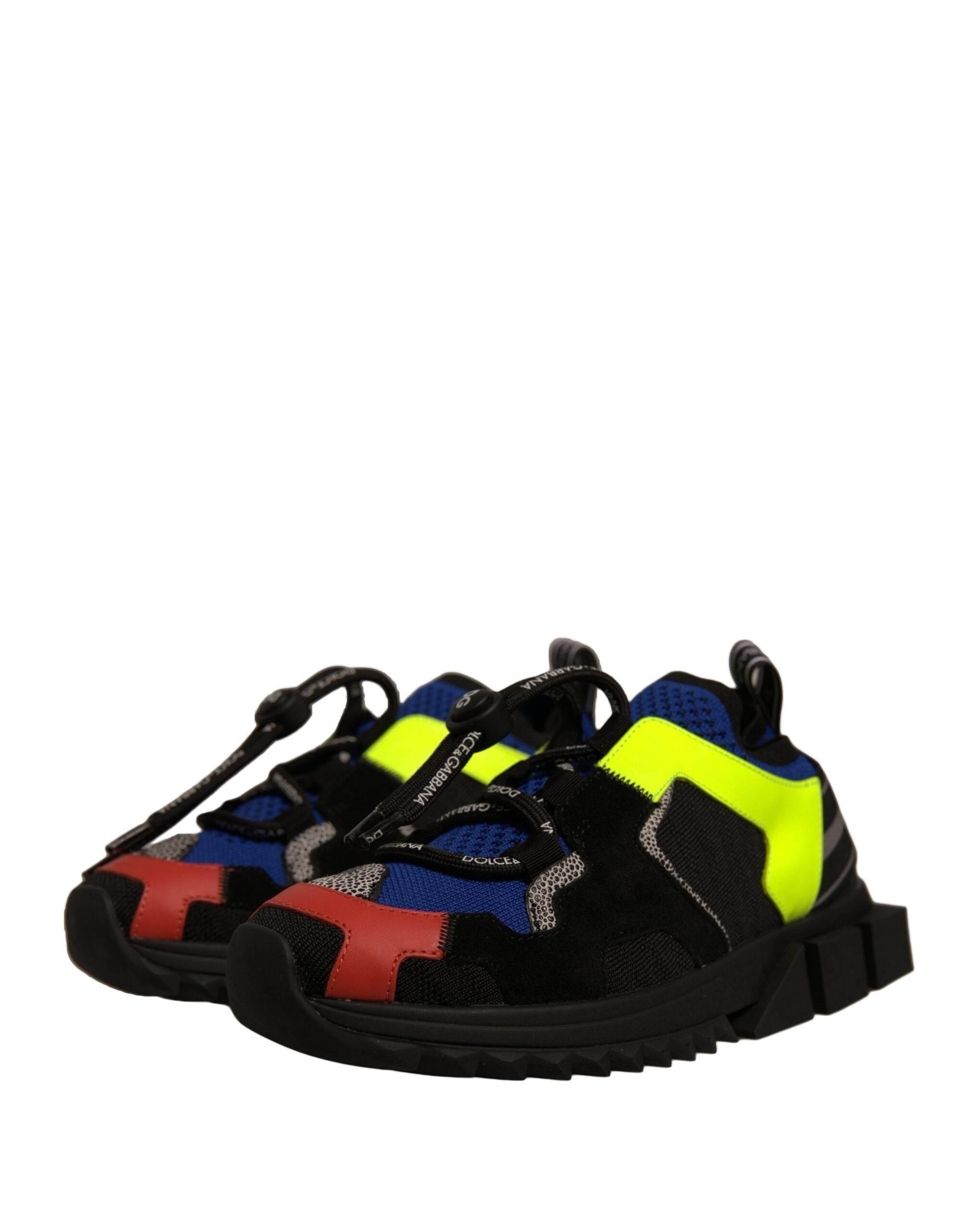 Dolce & Gabbana Multicolor Low Top Sorrento Sneakers Shoes - Hilstor